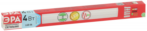 Линейный светодиодный светильник ЭРА RED LINE LLED-04-0-40K-004 4Вт 4000K L300мм фото 5