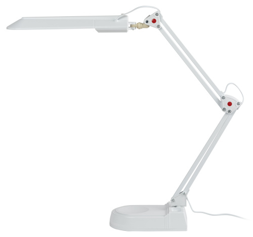 Настольный светильник ЭРА NL-202-G23-11W-W с лампой PL на струбцине и с основанием белый фото 16