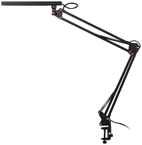 Настольный светильник ЭРА NLED-507-8W-BK светодиодный на струбцине чёрный фото 8