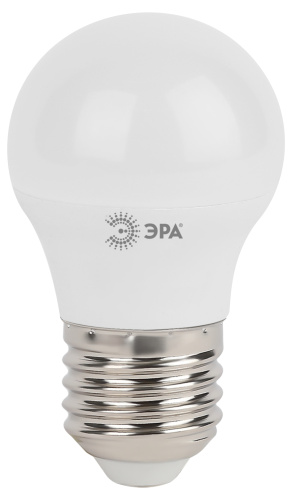 Лампочка светодиодная ЭРА STD LED P45-7W-860-E27 E27 / Е27 7Вт шар холодный дневной свет фото 5