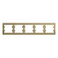 фото Рамка 5-м Glossa горизонт. титан SE GSL000405 фото 2 Рамка 5-м Glossa горизонт. титан SE GSL000405 фото 2