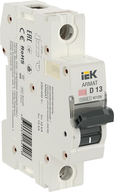 ARMAT Авт. выкл. M10N 1P D 13А IEK