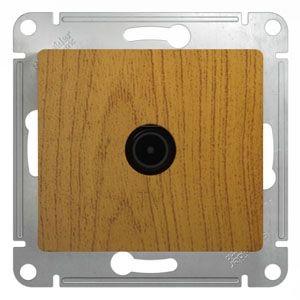 фото GLOSSA TV РОЗЕТКА оконечная 1DB, механизм, ДЕРЕВО ДУБ GLOSSA TV РОЗЕТКА оконечная 1DB, механизм, ДЕРЕВО ДУБ