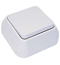 фото Выключатель 1-кл. ОП 10А IP20 бел. Makel 45101 Выключатель 1-кл. ОП 10А IP20 бел. Makel 45101