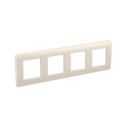 фото Рамка 4-м 4х2мод. Brava сл. кость RAL9001 DKC 75014O Рамка 4-м 4х2мод. Brava сл. кость RAL9001 DKC 75014O