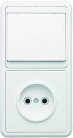 фото Блок БКВР-037 Бэлла (1-кл. выкл. + розетка) Кунцево 5815 Блок БКВР-037 Бэлла (1-кл. выкл. + розетка) Кунцево 5815