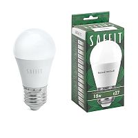 Лампа светодиодная, 15W 230V E27 2700K G45, SBG4515 SAFFIT