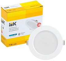 Светильник светодиодный ДВО 1611 7Вт 4000К IP20 встраив. круг бел. IEK LDVO0-1611-07-4000-K01