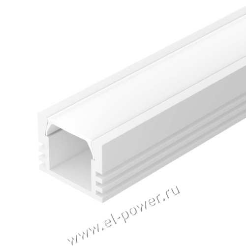 Профиль PDS-S-2000 ANOD White алюм. L2000 Arlight 018270