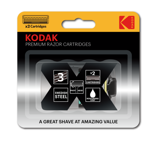 Сменные кассеты для бритья Kodak Premium Razor 3 лезвия 2 штуки (48/192/6912) фото 2