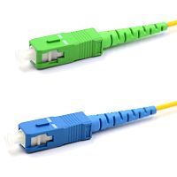 Патч-корд оптический переходной (SM), 9/125 (OS2), SC/APC-SC/UPC, (Simplex), LSZH, 10м REXANT