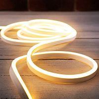 Шнур светодиодный SMD 20м 8х16мм 120LED/м тепл. бел. односторонний гибкий неон Neon-Night 131-008
