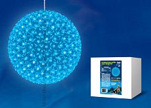 Фигура светодиодная ULD-H2727-300/DTA LIGHT BLUE IP20 SAKURA BALL Шар с цветами сакуры, с контроллером, 300 светодиодов, диаметр 27 см, цвет свечения-голубой, IP20