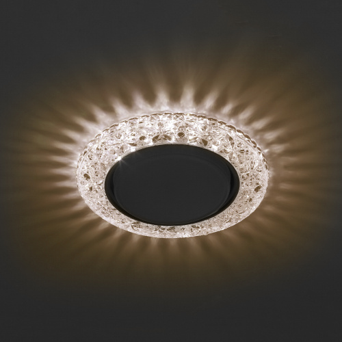 Светильник ЭРА декор cо светодиодной подсветкой Gx53, шампань фото 5