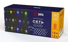 ENIS-01M ЭРА Гирлянда LED Сеть 1,8 м*1,5 м мультиколор, мультирежим, 220V, IP20 (60/540)