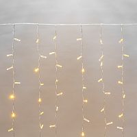 Гирлянда светодиодная Занавес 2х3м 448 LED ЖЕЛТЫЙ прозрачный ПВХ IP65 постоянное свечение 230В нужен блок 303-500-1 NEON-NIGHT
