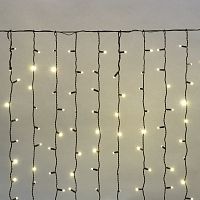 Гирлянда светодиодная Занавес 2х1,5м 360 LED ТЕПЛЫЙ БЕЛЫЙ черный ПВХ IP65 постоянное свечение 230В нужен блок 303-500 NEON-NIGHT