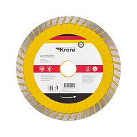Диск алмазный отрезной Turbo волна 150x22,2x2,2x10мм KRANZ