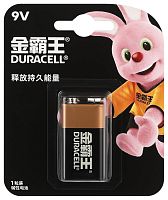 Батарейка Duracell  крона  алкалиновая 9V 1 шт. 6LR61/9V-1BL Basic (CN)