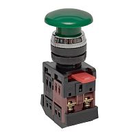 Кнопка AEA-22 зеленая NO+NC Грибок EKF PROxima pbn-aea-g