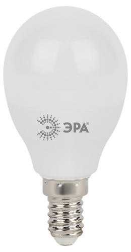 Лампочка светодиодная ЭРА STD LED P45-11W-840-E14 E14 / Е14 11Вт шар нейтральный белый свет фото 5