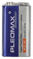 Батарейки Pleomax 6F22-1S SUPER HEAVY DUTY Zinc (10/200/10400)