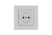Розетка 1-м Karea RIZZ без заземл. бел. Makel 88001022