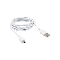 Кабель USB-A – mini USB, 1А, 1,8м, ПВХ, белый REXANT