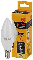 Лампочка светодиодная Kodak LED KODAK B35-11W-830-E14 E14 / Е14 11Вт свеча теплый белый свет