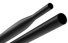 Термоусадочная трубка ЭРА NO-224-418 ТТУ нг-LS 5/2.5 чёрная в отрезках по 1 м. (упаковка 25 штук)