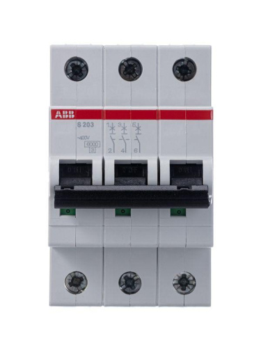 Aвтоматический выключатель 3P S203 C50 ABB фото 2