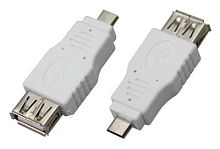 Переходник гнездо USB-A (Female)-штекер microUSB (Male) REXANT