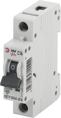 Автоматический выключатель ЭРА PRO NO-901-44 ВА47-63 1P 16А кривая C 6кА фото 2
