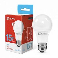 Лампа светодиодная LED-A60-VC 15Вт грушевидная 230В E27 6500К 1430лм IN HOME 4690612020280