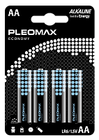 Батарейки Pleomax LR6-4BL Economy Alkaline (40/400/19200)