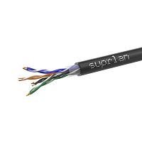 Кабель витая пара U/UTP кат.5E 4х2х24AWG solid CU PE Outdoor Standart черн. (м) SUPRLAN 01-0325-1