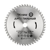 Диск пильный 300 мм х 48 зуб х 32/30 мм KRANZ