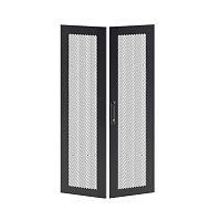 Дверь перфорированная двухстворчатая для IT-CQE 2000х800 RAL9005 DKC RBITCPMD2080