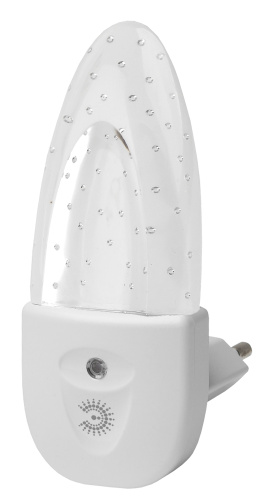Ночник - светильник светодиодный ЭРА NN-619-LS-W в розетку с датчиком освещенности белый фото 13