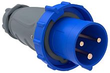 Вилка переносная ССИ-033 63А-6ч/200-250В 2Р+РЕ IP67 MAGNUM IEK