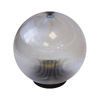Садово-парковый светильник ЭРА НТУ 02-60-252 шар прозрачный призма на опору / кронштейн IP44 Е27 max