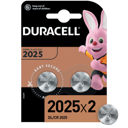 Алкалиновая батарейка Duracell CR2025-2BL (20/200/29400) фото 2