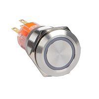 Кнопка S-Pro67 19 мм с фикс. с синей подсв. 24В EKF PROxima s-pro67-242