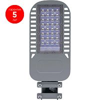 Уличный светодиодный светильник 50W 5000K  AC230V/ 50Hz цвет серый (IP65), SP3050 FERON