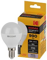 Лампочка светодиодная Kodak LED KODAK P45-11W-865-E14 E14 / Е14 11Вт шар холодный дневной свет