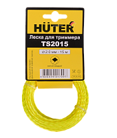 Леска Huter TS2015 для триммера, 2 мм, витой квадрат
