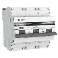 Автоматический выключатель 3P 80А (D) 10kA ВА 47-100 EKF PROxima mcb47100-3-80D-pro