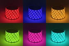 ЭРА Лента светодиодная LS5050-14,4-60-12-RGB-IP65-2year-5m (70/2100)