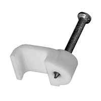 Крепеж кабеля плоский 8х3 мм, белый (50 шт/уп) REXANT
