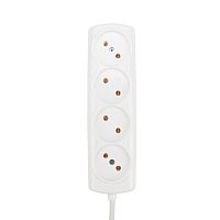 Удлинитель OPTIMA 4 гнезда, 1,5м, 2х0,75мм², б/з, белый PROconnect